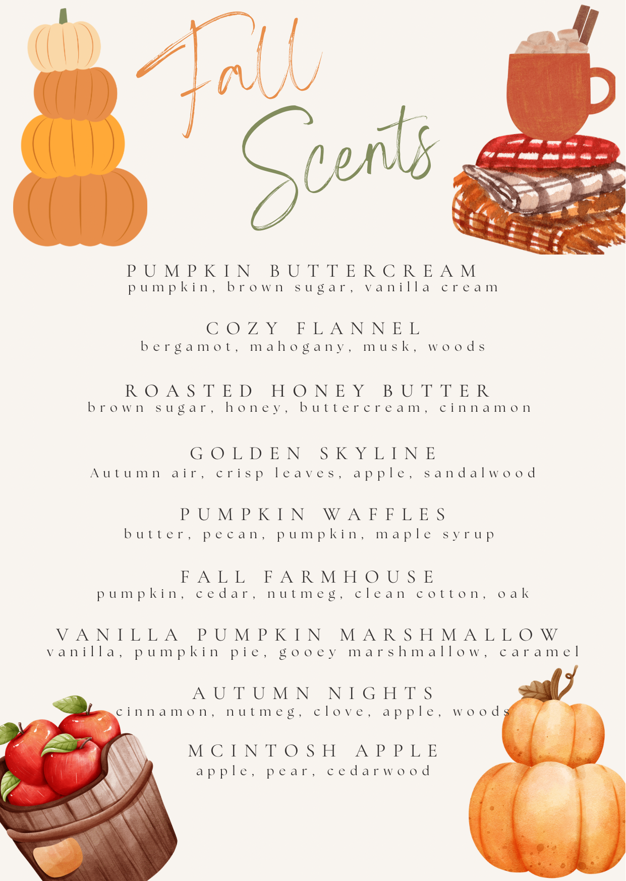 Early Fall Wax Melt 5 Pack