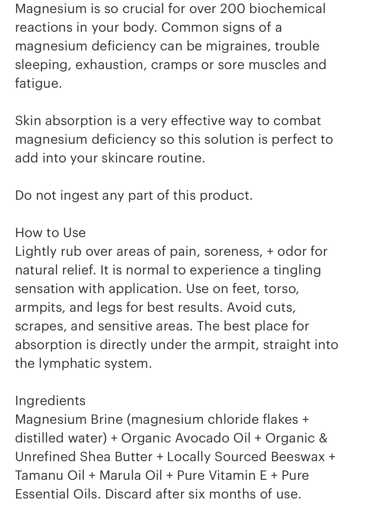 Magnesium Butter