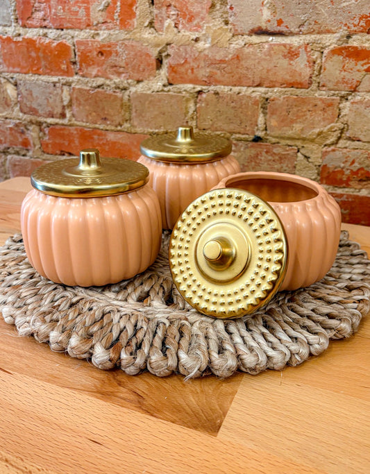 Orange Ceramic Pumpkin (20 oz)